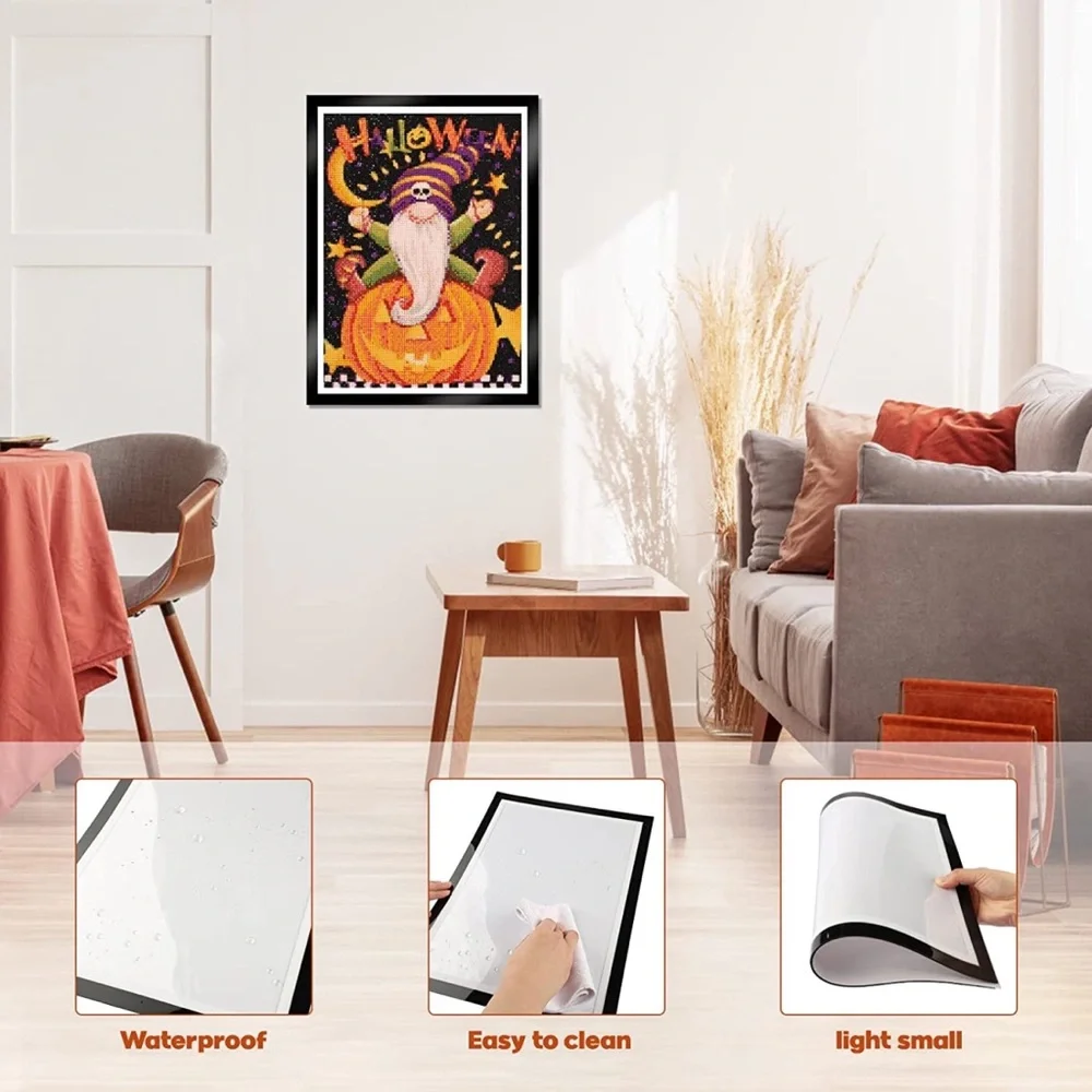 Magnetic Diamond Painting Canvas Frames 12X16in with 6PCS Transparent Hook 2Pack - Picture 6 of 8